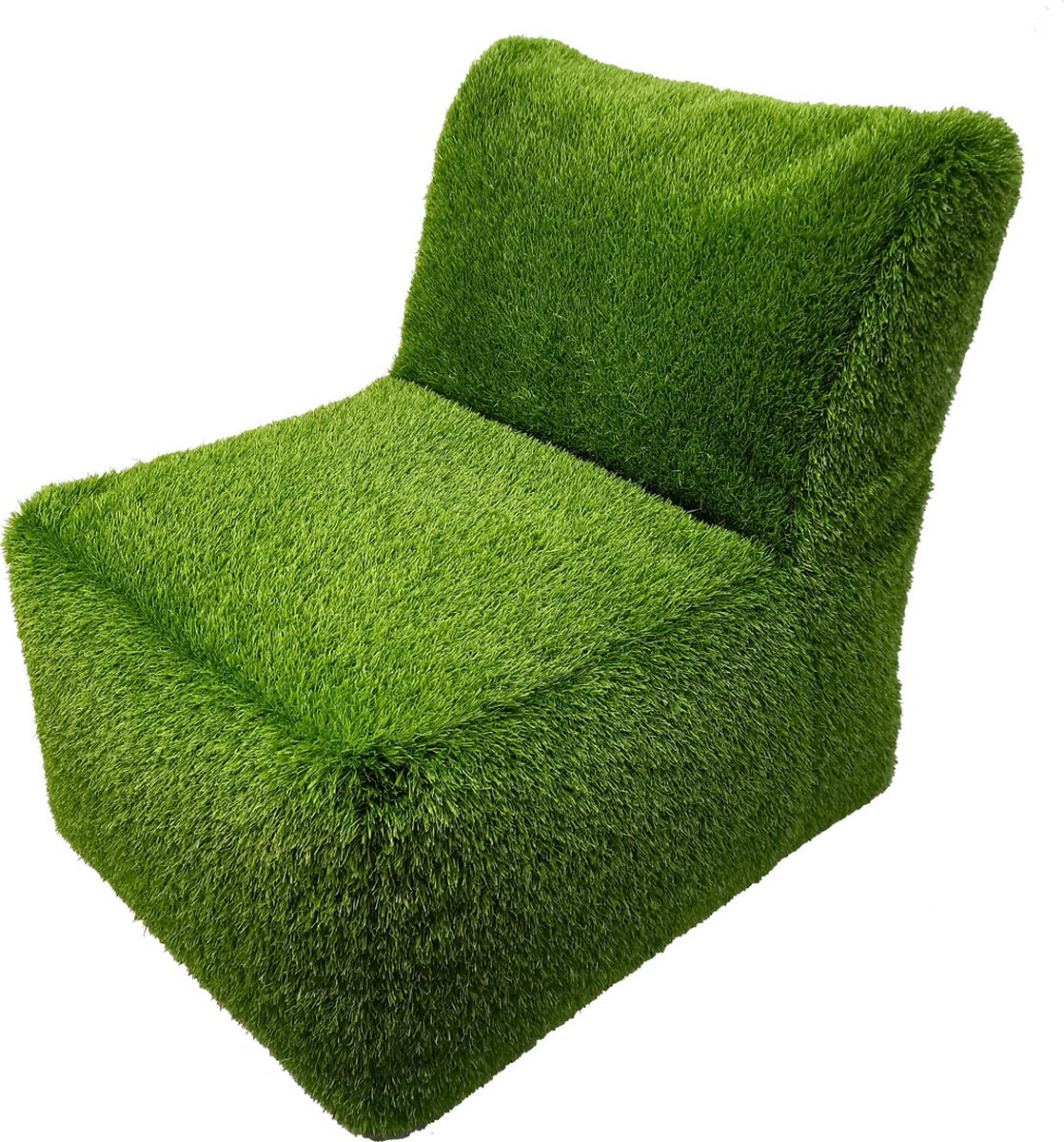 Zitbank met rugleuning 80 cm-grasfiguur-tuinknuffel-grasdieren-kunstgras-grasfiguur tuindecoratie-