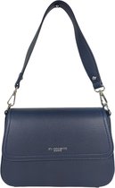 Flora & Co - Trendy handtas/crossbody - fashion belt - blauw