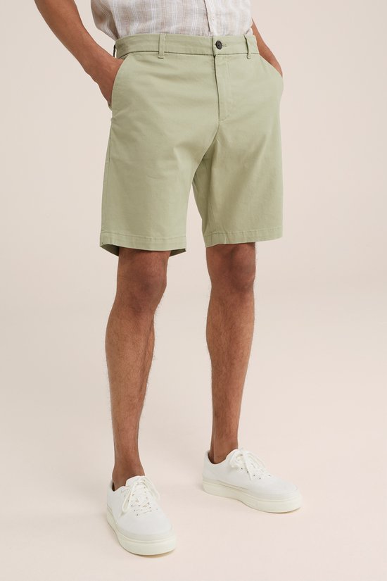 WE Fashion Heren regular fit chinoshort met stretch