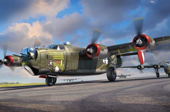 1:48 HobbyBoss 81774 US B-24J Kit de construction de maquettes d'avion Liberator en plastique