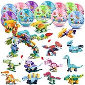 JMShops - Capsule Toys Building Blocks Dinosaurus (Set van 12) - Speelgoed voor kinderen - Verassing ei - Bouwstenen - Verjaardagscadeaus