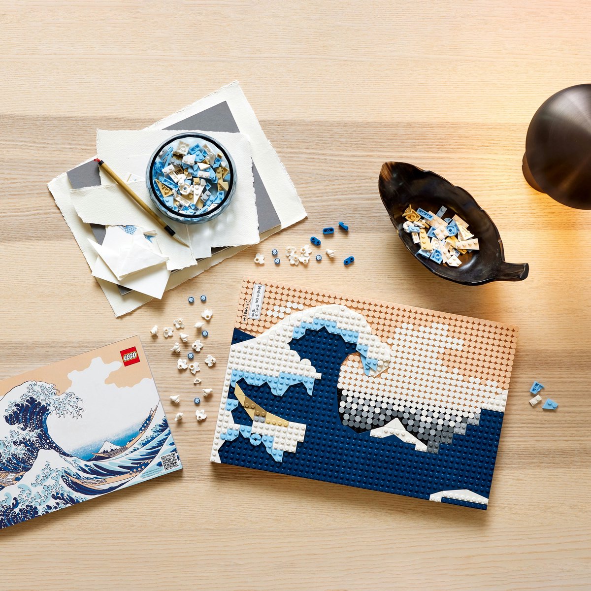 LEGO Art Hokusai – De grote golf, 3D Wanddecoratie Knutselpakket voor Volwassenen - 31208 — afbeelding 5
