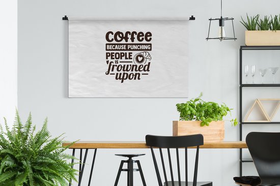 Tapisserie - Tapisserie - Café - Proverbes - Coeur - 150x100 cm - Tapisserie