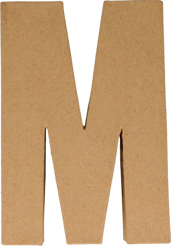 Artemio letter M papier-maché 15 cm