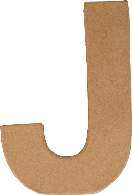 Artemio letter J papier-maché 15 cm