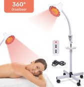 Soft & silky Infraroodlamp - 300W - 360° draaibaar - Infraroodtherapie - Infrarood - Deken - Lamp - Verwarmingspaneel - Verwarming
