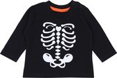Zwarte jongensblouse met skelet, skelet