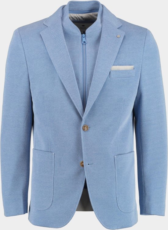 Bos Bright Blue Colbert D7,5 Lommer Jacket With Inlay