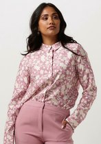 Another Label Dreiser Flower Shirt L/s Dames - Jurken - Roze - Maat XS