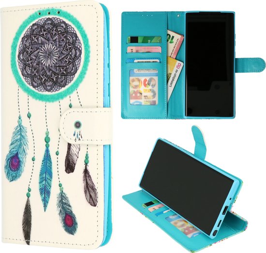 Casemania Hoesje met Print Geschikt voor Samsung Galaxy A35 - Dreamcatcher - Portemonnee Book Case