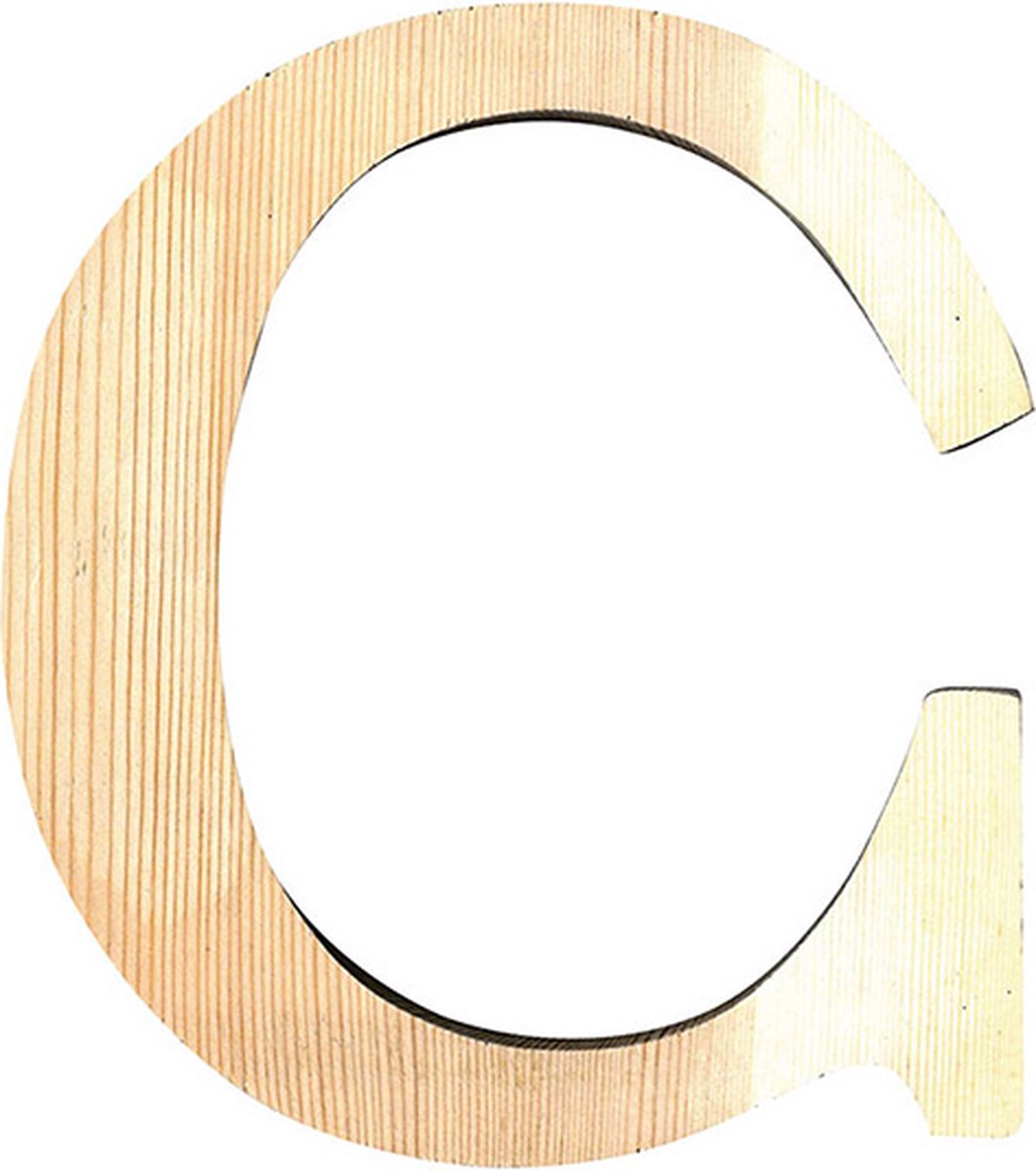 Artemio houten letter C 19 cm