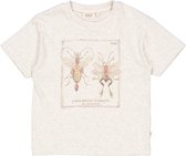 Wheat - T-shirt - New Species - Fossil melange - maat 98 - 3 jaar