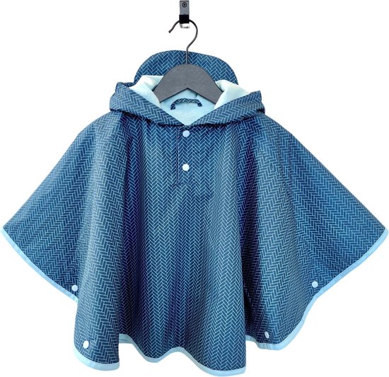 Ducksday- poncho de pluie enfant - imperméable - coupe-vent - doublé polaire - Ranger - 6 ans