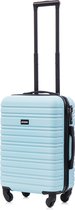 Bagage à main BlockTravel valise de voyage S à roulettes amovibles 39 litres - serrure TSA intégrée - légère - bleu clair
