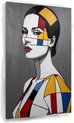 Femme façon Piet Mondrian