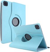 Phreeze Draaibare Tablethoes - Geschikt voor iPad Pro 11 Inch - 2020 - Hoesje - 360 Graden Draaibare Hoes Cover - Draaibare Standaard - Licht Blauw