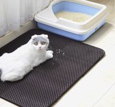 RERA - Kattenbakmat - Kattenmat - Katten Grit Opvanger - Schoonloopmat Kattenbak - Dubbele Waterdichte Laag - 40x50 cm - Kat Benodigdheden - Kattenbak Mat - Katten Placemat