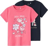 NAME IT NMFVEEN 2P SS TOP T-shirt Filles - Taille 98