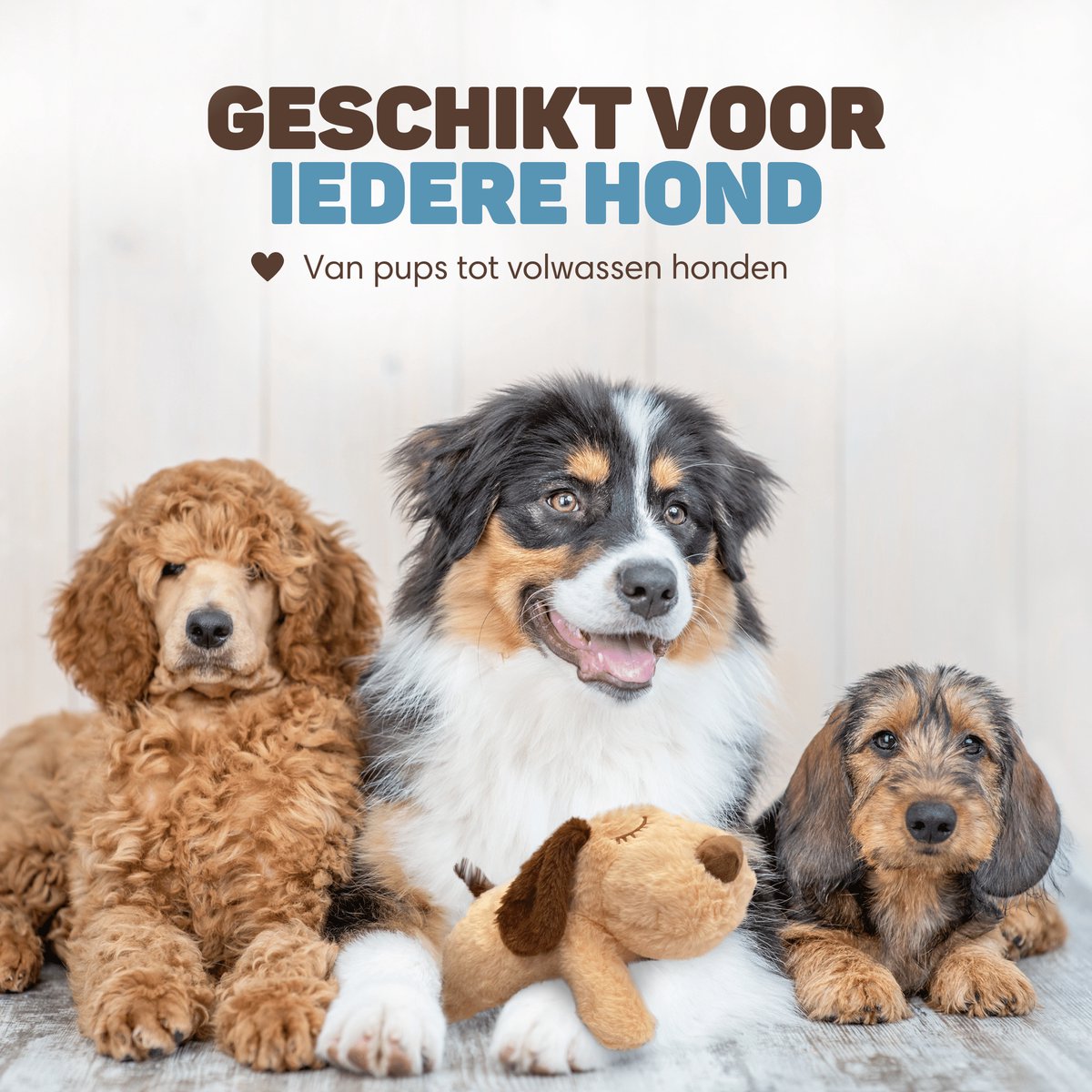 Vulpes Goods® Pets - Knuffel Hond met Hartslag – Puppyknuffel thumbnail 6