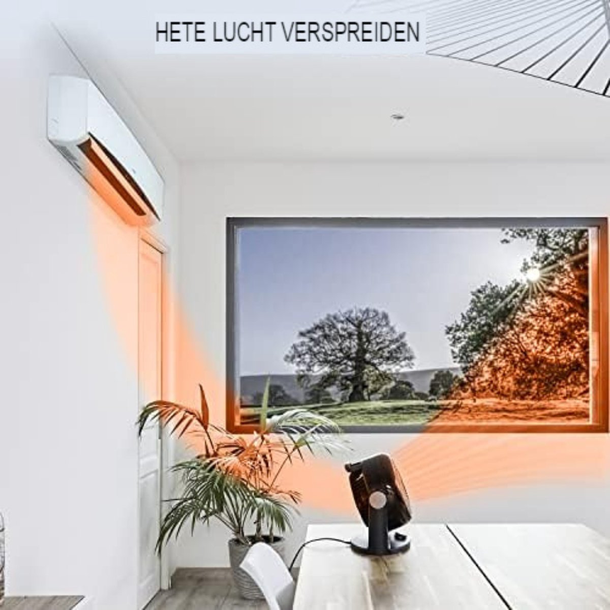AREBOS Vloerventilator 50cm - Ventilator 120W - 3 Instelbare
