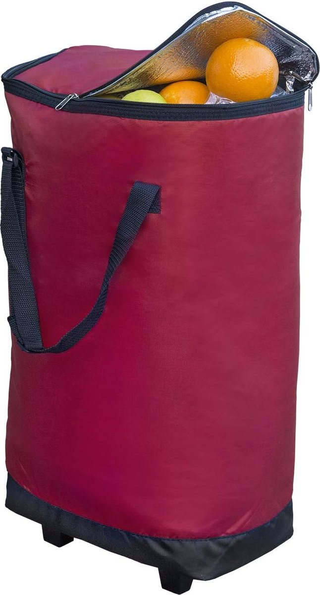 Boodschappentrolley met Wielen - Opvouwbaar - Afneembare Boodschappentas - Boodschappenwagen