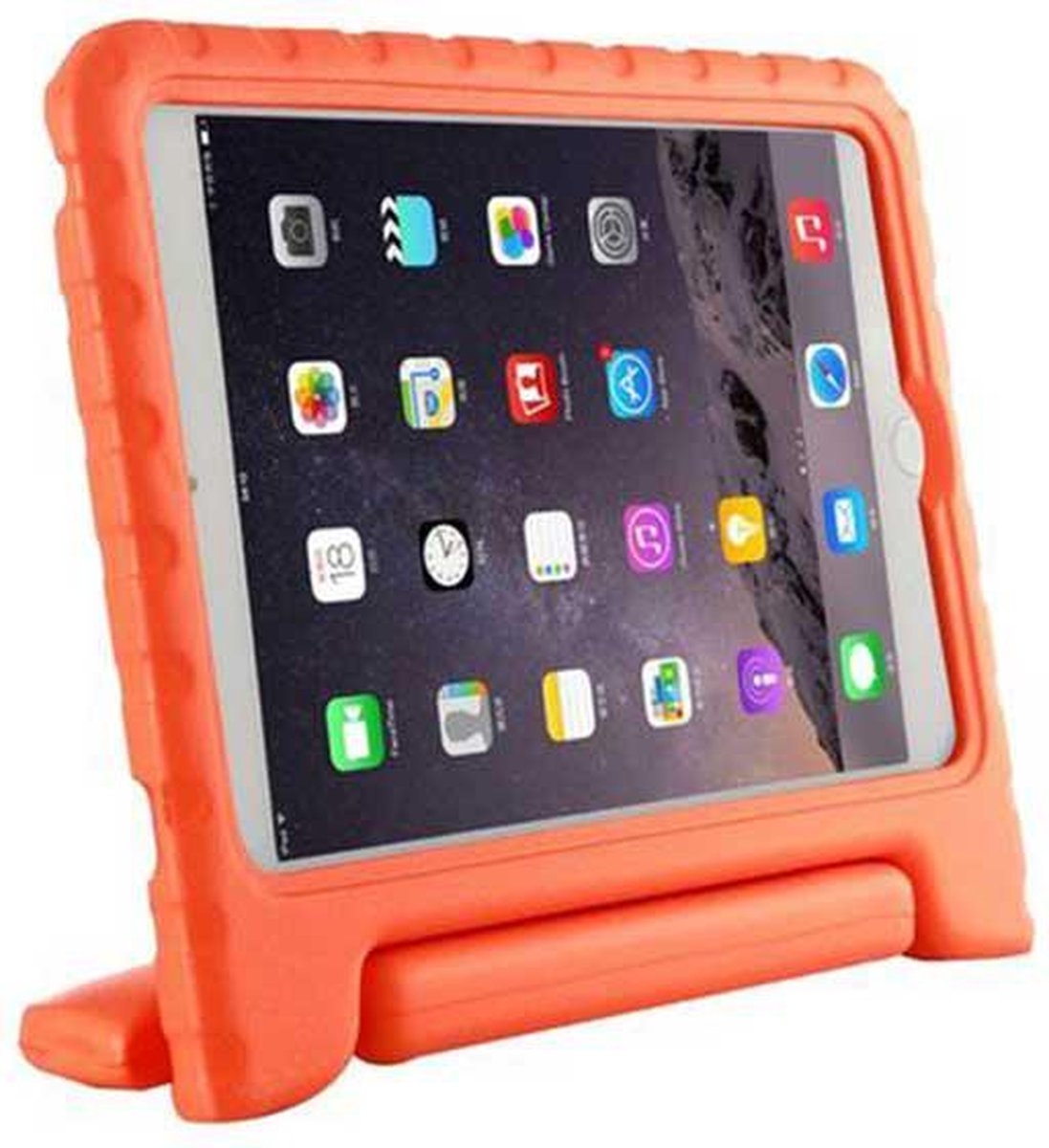 Kidsproof hoes oranje voor kinder geschikt voor de Apple iPad Mini 2 / Mini 3 / Mini 4