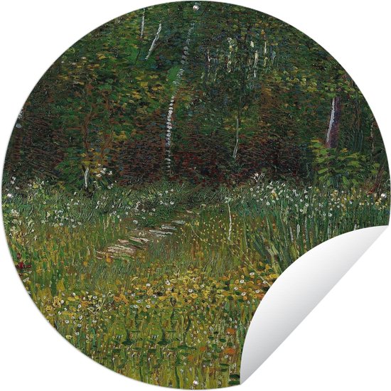 Tuincirkel Asnières - Vincent van Gogh - 60x60 cm - Ronde Tuinposter - Buiten