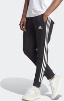 adidas Sportswear Essentials Fleece 3-Stripes Tapered Cuff Broek - Heren - Zwart- XS