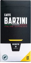 Barzini Ristretto Cups - 22 cups - 100% Rainforest Alliance koffiecapsules