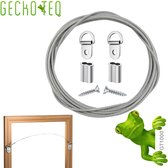 GT0226 GeckoTeq-ophang-staaldraad set-voor o.a. schilderijen en fotolijsten