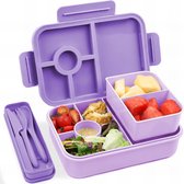 Boîte à lunch pour enfants avec compartiments, 1300 ml, boîte à lunch enfants étanche avec 4 compartiments, boîte à lunch Bento Box avec compartiments pour enfants adultes, boîte à lunch, boîte de petit-déjeuner pour