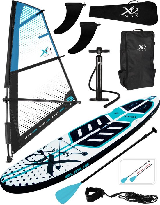 Pompe Double Action XQMax Pour SUP (Stand Up Paddle) - Pression Max 29 PSI, Volume Max 150 OZ