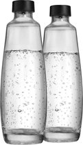 SodaStream - Pack de 2 carafes en verre 1L - Compatible uniquement avec SodaStream DUO