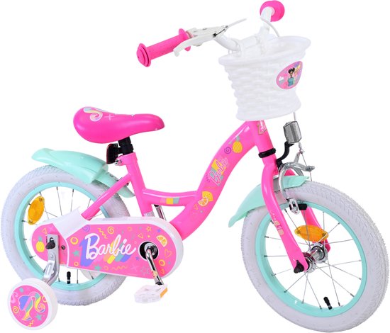 Vélo pour enfants Barbie - Filles - 14 pouces - Rose