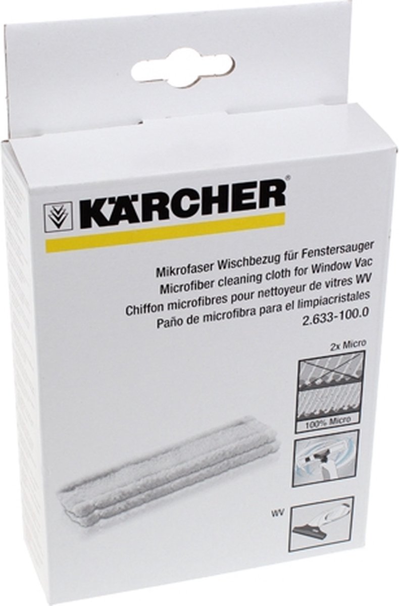 Kärcher Microvezel Vervangdoek Window Vac WV1 - 2 stuks