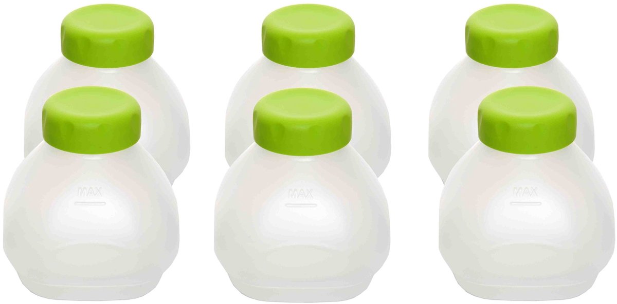 set van 6 kleine flesjes voor yoghurtmaker delices en multi delices - seb - xf102000