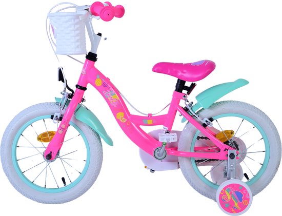 Barbie Kinderfiets - Meisjes - 14 inch - Roze - Twee handremmen van Barbie — afbeelding 3