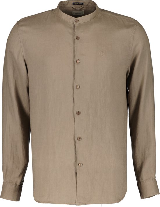 Dstrezzed Overhemd - Slim Fit - Taupe - 3XL Grote Maten