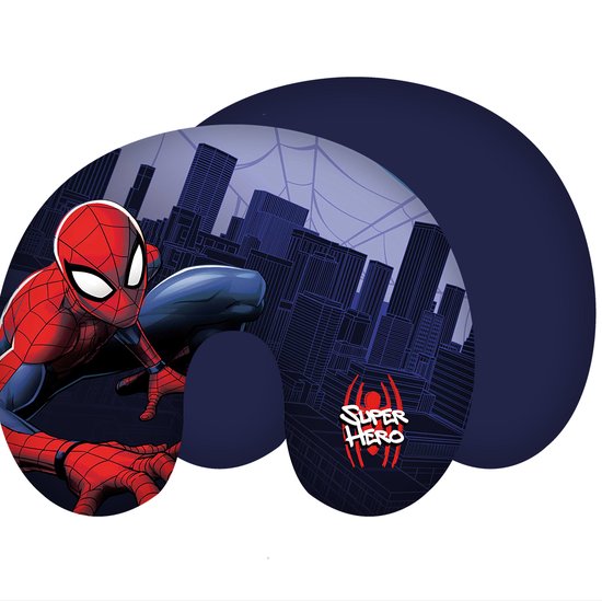 Oreiller cervical SpiderMan Super-héros - env. 28 x 33 cm - Polyester