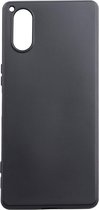 Dun TPU Hoesje Zwart Geschikt voor Sony Xperia 5 V | Back Cover Matte Zwart | Flexibel | Lichtgewicht | Ultra Dun