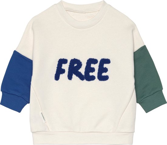Lässig Kids Sweater GOTS Little Gang Free milky, 1-2 jaar, maat 86/92