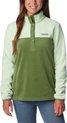 Columbia Benton Springs™ 1/2 Snap Pullover Fleece trui - Fleecetrui met halve rits - Outdoortrui Dames - Groen - Maat L