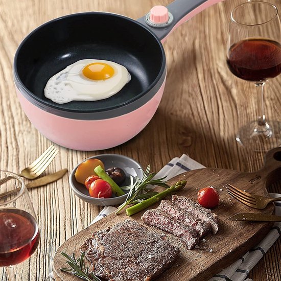 Elektrische Hot Pot pan, 1,5 l, kleine elektrische kookpan met