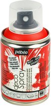 Peinture Rouge Noël - acrylique mate en bombe aérosol - 100 ml - Pébéo