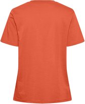 Pieces Ria Ss Solid Tee Tangerine ORANJE XL