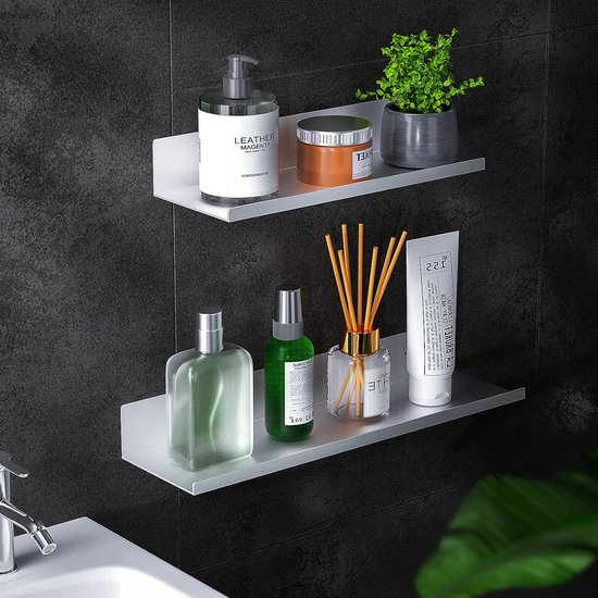 StickRack | Badkamerplank zonder boren - Acryl douche-organizer