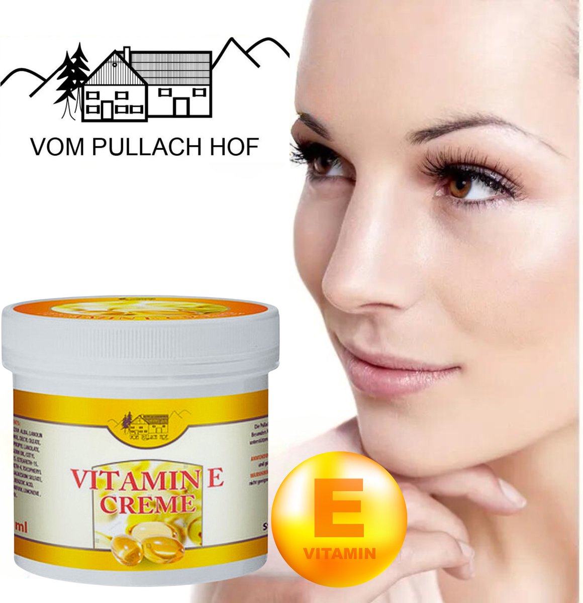 Pullach Hof - Vitamine E crème -125 ml - Duitsland