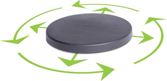 Plantenonderzetter/multiroller - 2x - rond - terracotta - kunststof - 27 cm - Trolleys voor kamerplanten