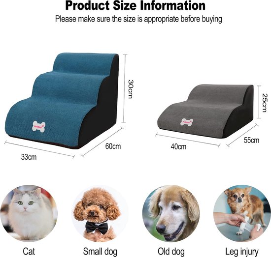 Escaliers pour chiens pour lit et canapé, escaliers pour animaux de compagnie, escaliers pour chiens