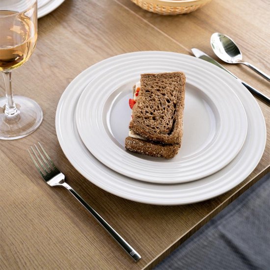 Travellife Rota Camping Serviesset grey 16-delig - Stevig en krasbestendig melamine - Vaatwasmachinebestendig van Travellife — afbeelding 2